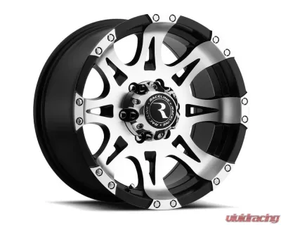 Raceline 982 Raptor Black w/ Machined Face Wheel 17X9 8X165.1 -12mm - 982-79080