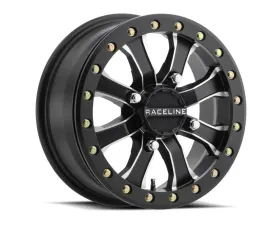 Raceline A71MB Mamba Race Black w/ Machined Spoke Wheel 14x6 4x110 40mm 5+1