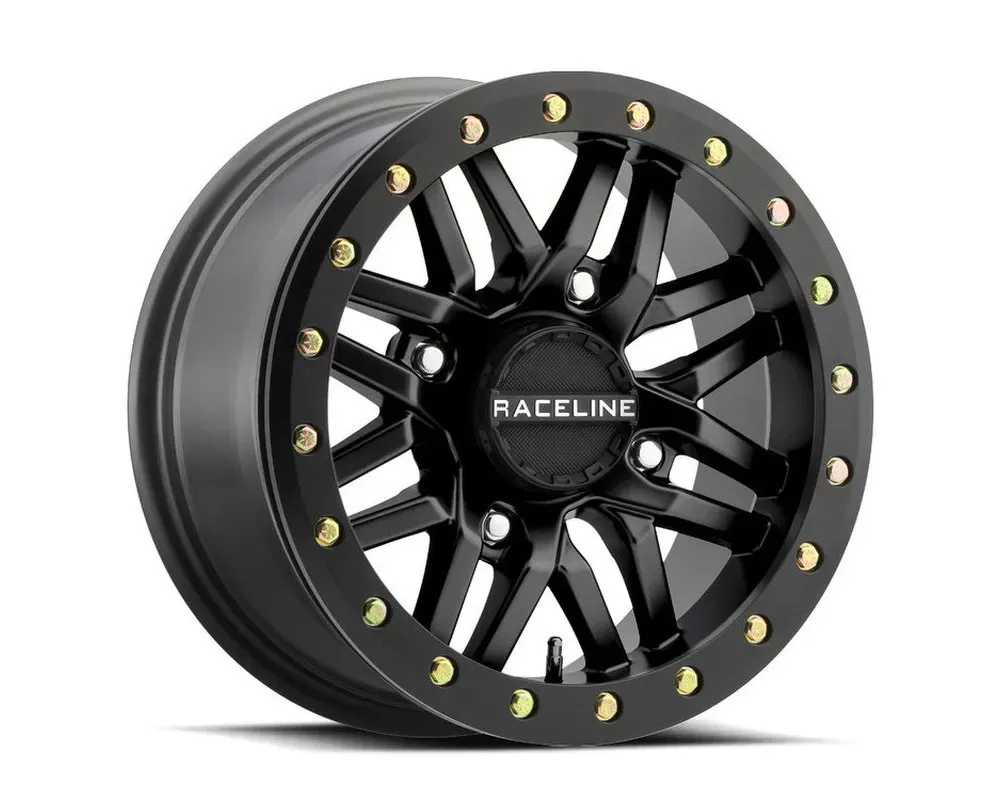 Raceline A91B Ryno Beadlock Satin Black Wheel 14x7 4x137 10mm 5+2 - A91B-47037-52
