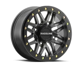Raceline A91G Ryno Beadlock Gunmetal w/ Black Ring Wheel 15x10 4x137 0mm 5+5
