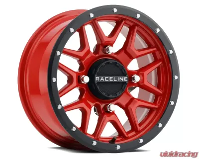Raceline A94R Krank Wheel 15x7 4x137 10mm Red - A94R-57037+10