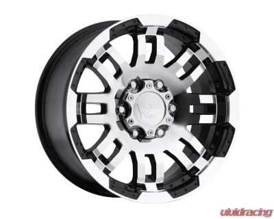 Vision Warrior Gloss Black Machined Face Wheel 15x7.5 5x114.3 -12mm - 375-5765GBMF-12