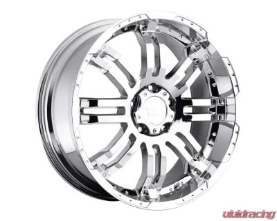 Vision 375 Warrior Wheel 16x6.50 6x130 45mm Chrome - 375-6663C45