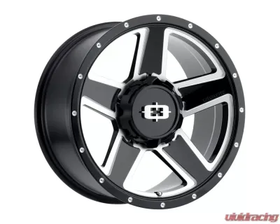 Vision Empire Gloss Black Milled Spokes Wheel 16x6 8x165.1 0 - 390VT6681GBMS0