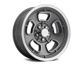 Vision 148 Shift Wheel 15x7 5x4.5 6mm Satin Grey Machined Face/Lip