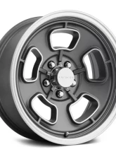 Vision 148 Shift Wheel 15x7 5x4.5 6mm Satin Grey Machined Face/Lip                                     - 148-5765SGMF6 - Image 2
