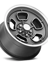 Vision 148 Shift Wheel 15x7 5x4.5 6mm Satin Grey Machined Face/Lip                                     - 148-5765SGMF6 - Image 2
