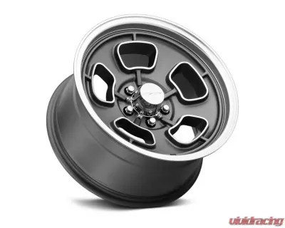 Vision 148 Shift Wheel 15x7 5x4.5 6mm Satin Grey Machined Face/Lip - 148-5765SGMF6