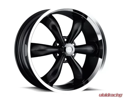 Vision Legend 6 Wheel 22x9.5 6x139.7 15mm Gloss Black Machined Lip - 142-22983GB15