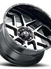 Vision 360 Silver Wheel 20x10 5x5 -25mm Satin Black                                     - 360-20073SB-25 - Image 2