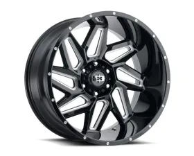 Vision 361 Spyder Wheel 20x9 5x5 10mm Gloss Black Milled Spoke
