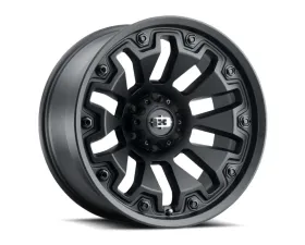 Vision 362 Armor Wheel 20x9 5x150 12mm Satin Black with Black Bolt Inserts