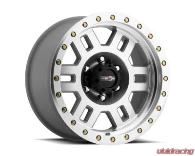 Vision 398 Manx Wheel 17x8.50 6x5.5 0mm Machined - 398-7883ACMF0