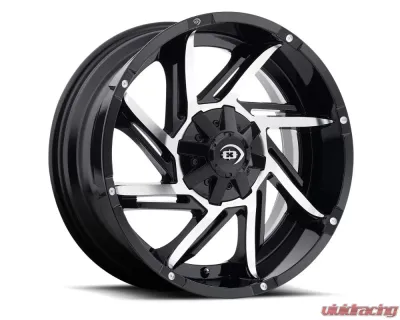 Vision Prowler Wheel 20x12 6x135 -51mm Gloss Black Machined Face - 422Z20236BMFR-51
