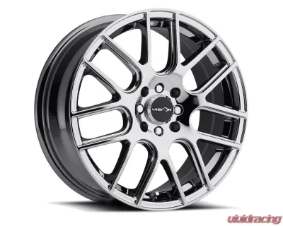 Vision 426 Cross Wheel 16x7 5x4.25 | 5x4.5 38mm Winter Paint-Silver( Salt Resistant) - 426H6714WPS38