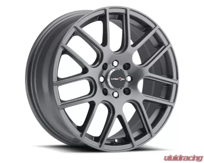 Vision 426 Cross Wheel 16x7 5x4.25 | 5x4.5 38mm Winter Paint-Silver( Salt Resistant) - 426H6714WPS38