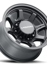Vision 351 Flow Wheel 16x8 8x6.5 0mm Satin Black                                     - 351-6881SB0 - Image 2