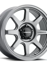 Vision 351 Flow Wheel 17x8 5x110 30mm Satin Gray                                     - 351-7810SG30 - Image 2
