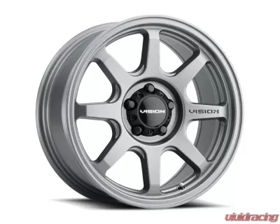 Vision 351 Flow Wheel 17x8 5x110 30mm Satin Gray - 351-7810SG30