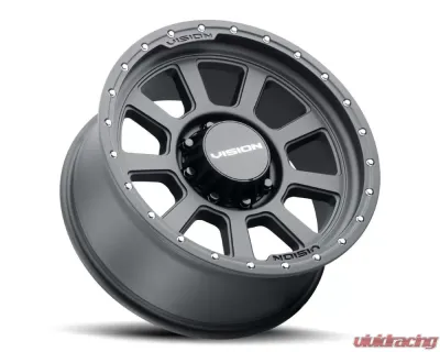 Vision 350 Ojos Wheel 20x9 8x6.5 12mm Satin Black - Vision