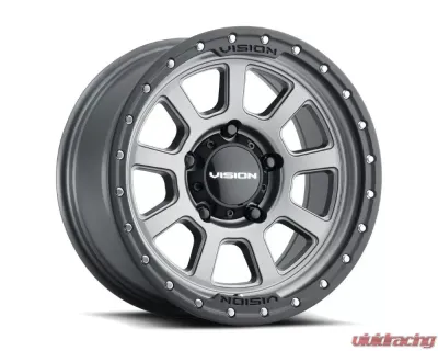 Vision 350 Ojos Wheel 20x9 5x5 10mm Satin Grey - 350-2973SGBL10