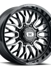 Vision 402 Riot Wheel 20x9 8x170 12mm Gloss Black Machined Face - 20x9                                     - 402-2970GBMF12 - Image 2