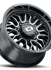 Vision 402 Riot Wheel 20x12 8x170 -51mm Gloss Black Machined Face                                     - 402-20270GBMF-51 - Image 2