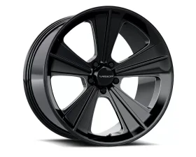 Vision Missile Wheel 20x11 5x120 40mm Gloss Black Milled Spoke