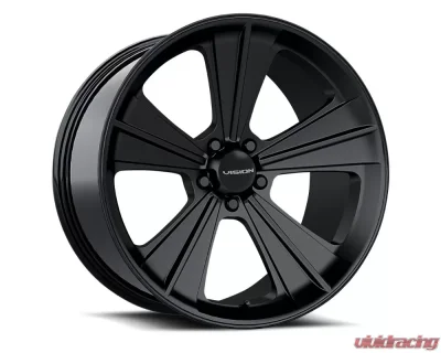 Vision Missile Wheel 20x11 5x120 40mm Satin Black - V327-20112SB40