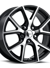 Voxx Wheels Lumi Wheel 17x8 5x114.3 35mm Gloss Black Machined Face                                     - LMI 780-5114-35 GBMF - Image 2