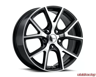 Voxx Wheels Lumi Wheel 17x8 5x114.3 35mm Gloss Black Machined Face - LMI 780-5114-35 GBMF