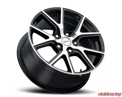 Voxx Wheels Lumi Wheel 17x8 5x114.3 35mm Gloss Black Machined Face - LMI 780-5114-35 GBMF