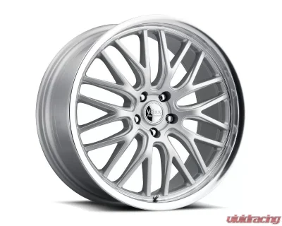 Voxx Wheels Masi Wheel 17x7.50 5x108 40mm Silver Machined Lip - MAS 775-5108-40 SML