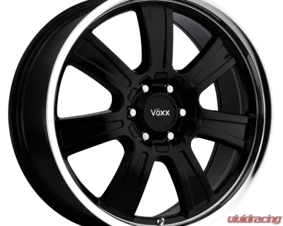 Voxx Wheels Turin Wheel 17x8.5 6x127 39mm Gloss Black Mirror Machined LIP - TUR 785-6002-39 GBL