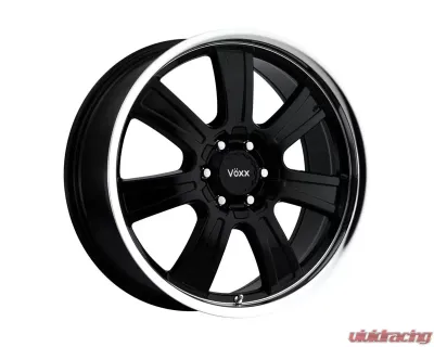 Voxx Wheels Turin Wheel 18x8.5 6x120/139.70 39 BKGLMM Gloss Black Mirror Machined LIP - TUR 885-6004-39 GBL