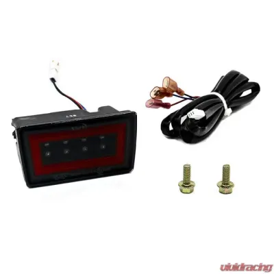 SMY Performance F1 V3 Hyperflash Rear Brake Light (RBL) Smoked w/ DRL Red Light Bar Subaru WRX | STI 2011-2014 - SMY-F1V3-SMRD-GR