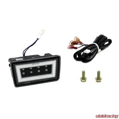 SMY Performance F1 V3 Hyperflash Rear Brake Light (RBL) Smoked w/ DRL White Light Bar Subaru WRX | STI 2011-2014 - SMY-F1V3-SMWH-GR