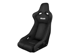 Braum Racing Venom-R Series Fixed Back Bucket Seat - Black Cloth|Carbon Fiber