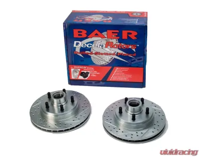 Baer Sport Brake Rotors 11.61 Inch Front Slotted Drilled Zinc Plated for Chevrolet C15/C1500 1988-1991 - 05570-020