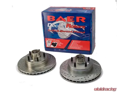 Baer Sport Baer Brakes Brake Rotor 11.86 Inch Front Slotted Drilled Zinc Plated for GM 1991-1996 - 05577-020
