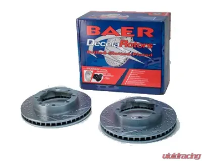 Baer Sport Brake Rotor 12.5 Inch Front Slotted Drilled Zinc Plated for Chevy Dodge GMC - 05593-020