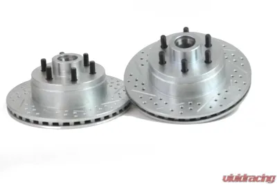 Baer Sport Baer Brakes Brake Rotor 11.61 Inch Front Slotted Drilled Zinc Plated for GM 1994-2002 - 55026-020