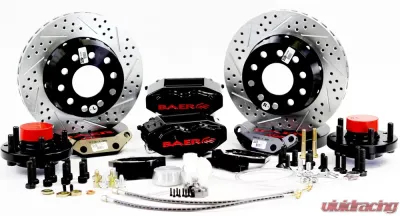 Baer Sport Brake System 11 Inch Front SS4+ Black for 1937-1948 Ford Truck Straight Axle - 4261354B
