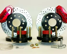 Baer Sport Baer Brakes 11 Inch Front SS4+ Deep Stage Drag Race System Fire Red for 71-73 Mustang