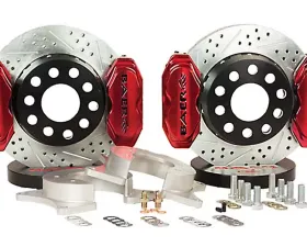 Baer Brakes Brake System 11 Inch Rear SS4+ Deep Stage 4-Caliper Fire Red Ford 9 Inch Torino Bearing