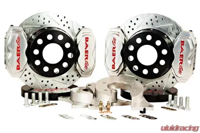 Baer Brakes Brake System 11 Inch Rear SS4+ Deep Stage 4-Caliper Clear Ford 8.8 Inch C Clip - 4262684C