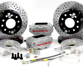 Baer Brakes Brake System 11 Inch Rear SS4+ No Park Brake Silver Ford 9/8 Inch