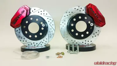 Baer Brakes Brake System 11 Inch Front SS4+ Deep Stage Drag Race Fire Red 93-02 GM F Body - 4301454FR