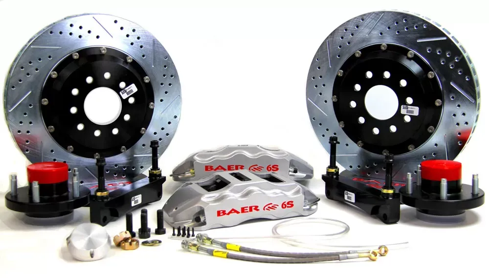 Baer Brakes Brake System 14 Inch Front Extreme+ Silver 64-69 Ford/Mercury - 4261086S
