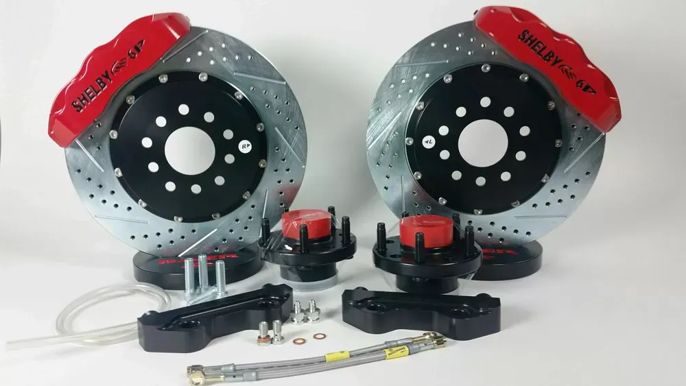 Baer Brakes Brake System 14 Inch Front Pro+ Red 70-73 Mustang Drum Brake Spindle Only - 4261245R